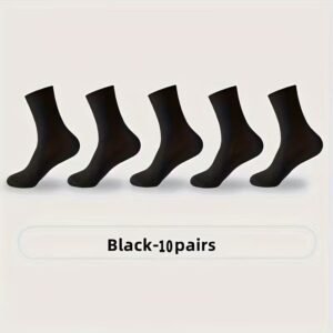 Men's Bamboo Fiber Socks 10-Pack