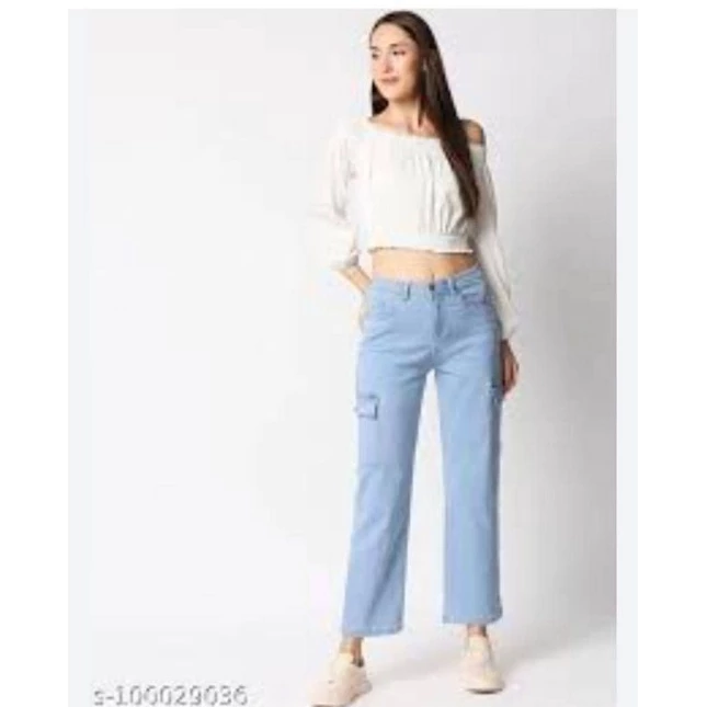 Women's 6-Pocket Bootcut Cargo Jeans