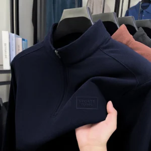 Men's Double-Sided Fleece Zip-Up Sweatshirt