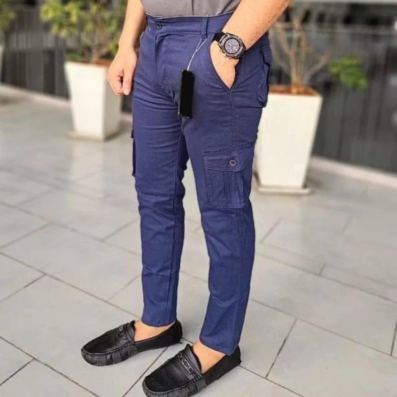 Men's 6-Pocket Slim Fit Cargo Pants - Image 3