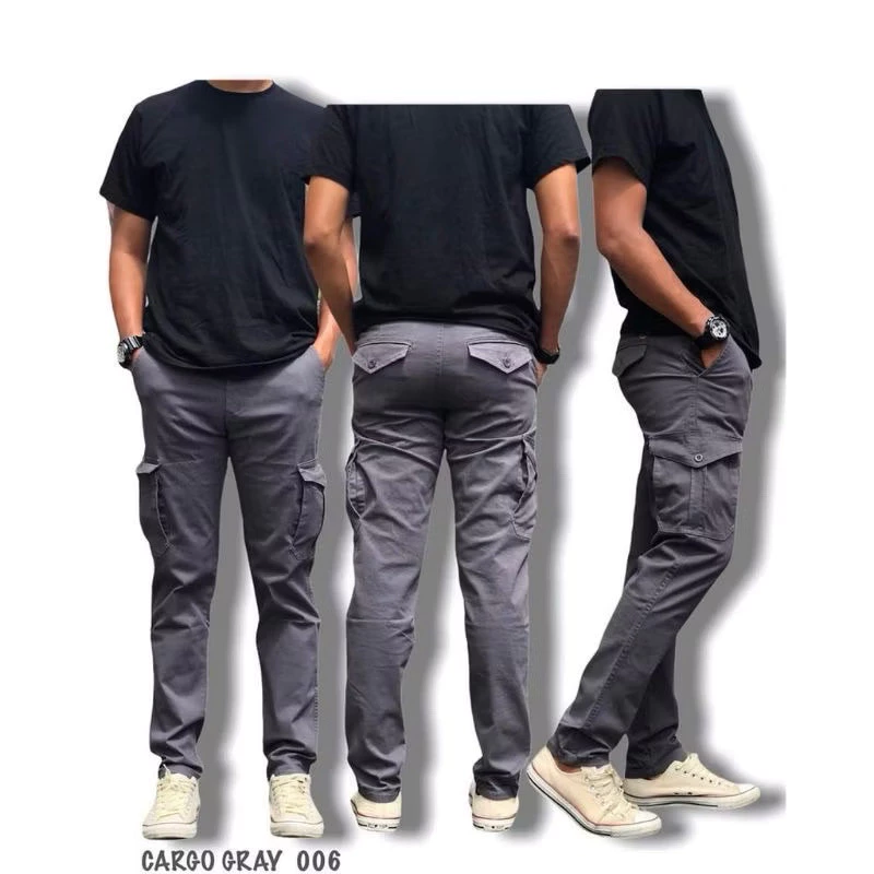 Men's 6-Pocket Slim Fit Cargo Pants - Image 2