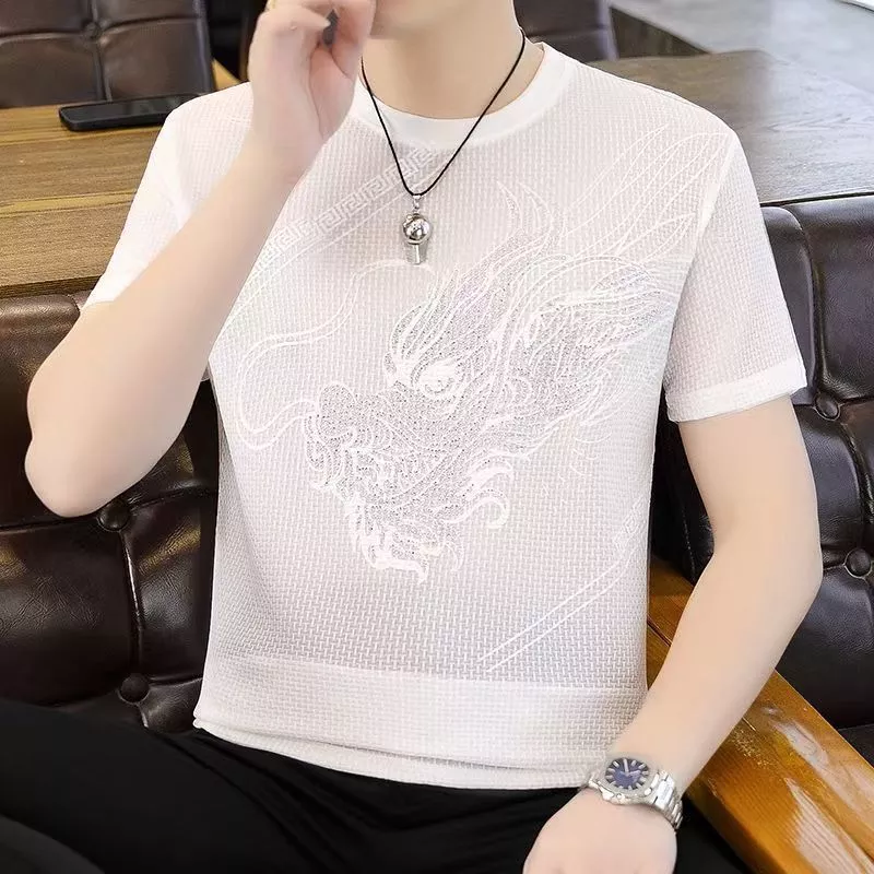 Men's Breathable Printed Short Sleeve Shirt - Image 2