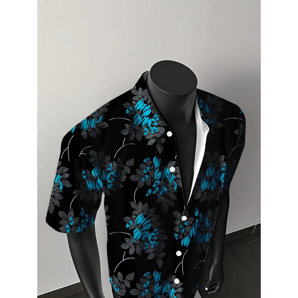 Men's Hawaiian Printed Short Sleeve Shirt - Image 2