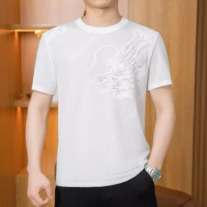 Men's Breathable Printed Short Sleeve Shirt