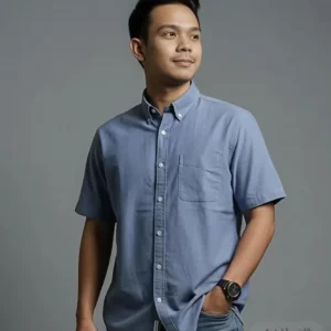 Men's Short Sleeve Cotton Shirt